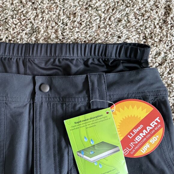 L. L. Bean Mountain Bike Cargo Shorts w/ removable Liner, Black Size M, NWT - Picture 6 of 8